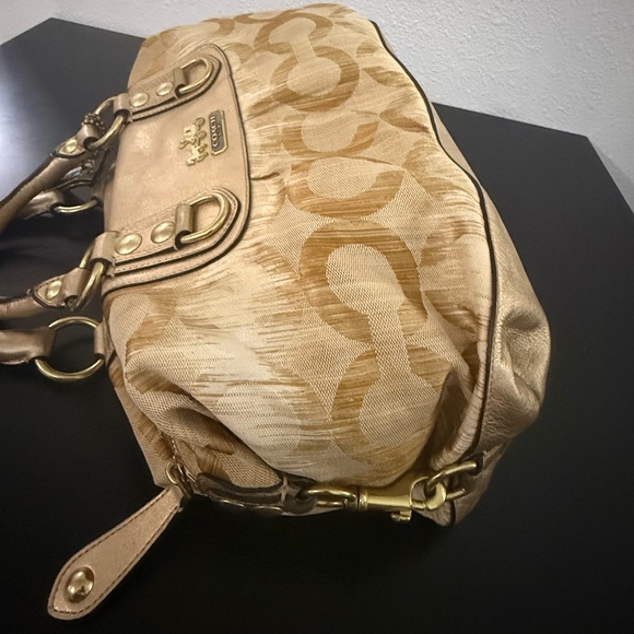 Coach CC💥Vintage~Rare~SOLD OUT💥 Sabrina Satchel Gold Purse Handbag 13584 - Picture 10 of 12